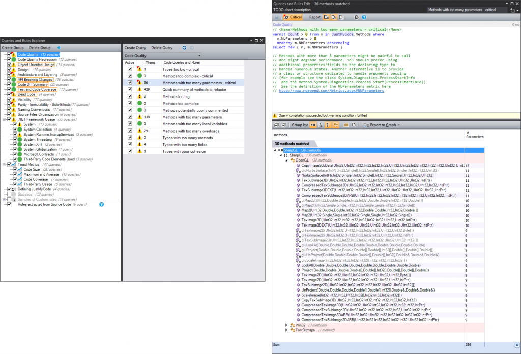 NDepend Rules and Queries