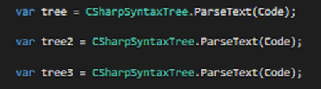 Figure 2: Syntax Analysis of Code Snippet